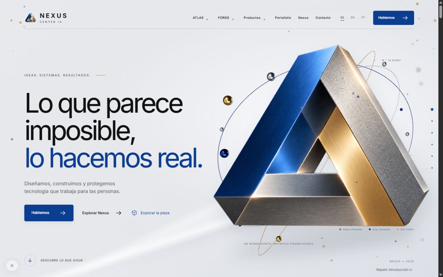 Nexus — Interfaz real · demostración
