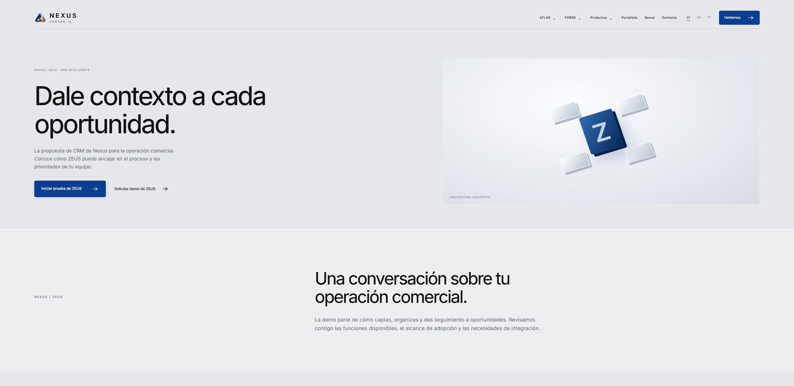ZEUS — Presentación del producto